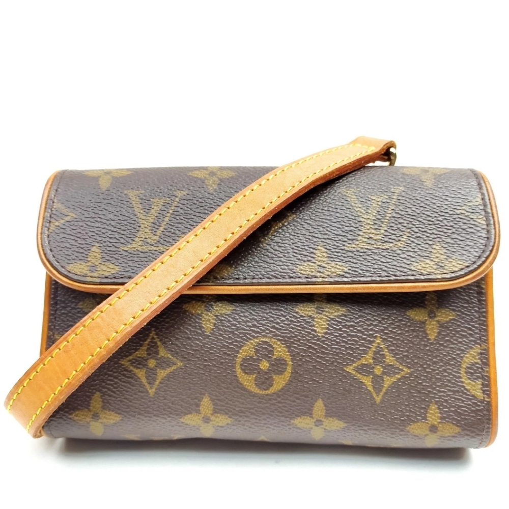 Louis Vuitton LV Shoulder Bag Pochette Florentine Brown Monogram 3654953